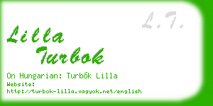 lilla turbok business card